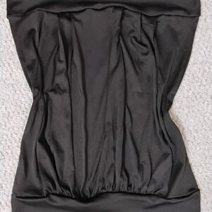 Elegant Black Strapless Top